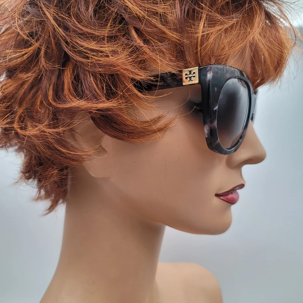 NWT Tory Burch Stunning Pearl Tortoise TY7097 Sunnies Sunglasses - Picture 2 of 7